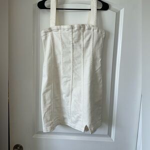 CORONADO CORSET DRESS IN PEARLY WHITE